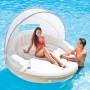 Inflatable floating Island with dome 199x150cm