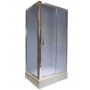 Set - Rubia 80100 rectangular shower cabin with tub