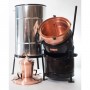 Distilling pot still Overturn 60 liters without hand stirrer 