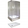 Set – Tossa 7090 rectangular shower cabin with tub
