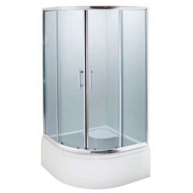 Merida 90 polukružna tuš kabina s kadom 90x90x196 cm