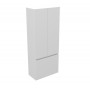 Poise side double winged bathroom cabinet white mat