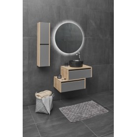Vital 65 upper bathroom cabinet oak / anthracite