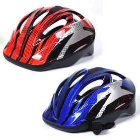 Dječja biciklistička kaciga plavo/crvena