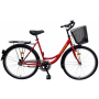 Bicikl SPRING nožna kočnica TORPEDO/VELOSTEEL košara,26",crveni - C