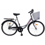 Bicikl Spring nožna kočnica Torpedo/Velosteel,košara,26",sivo-ružičasti - C