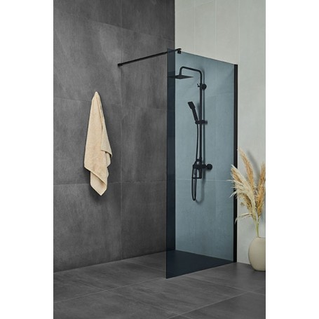 Vetro Black 120 shower panel