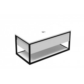 Riddle 90 XL donji kupaonski ormarić bijeli sjaj