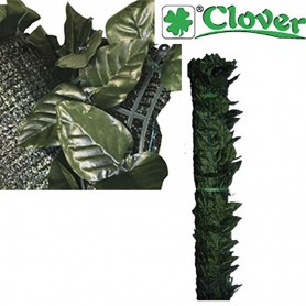 Ograda od umjetnog lišća "LOVOR" zelena sa mrežom 1.0×3.0m