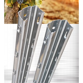 Metalni pocinčani stup za ogradu - v 1600 mm ekstra