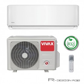 VIVAX COOL R-DESIGN inverterski klima uređaj 3,52kW / 3,81kW ACP 12CH35AERI R32 biserno bijela