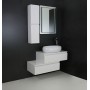 Elegant 60 lower bathroom cabinet white gloss