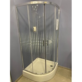 Set - Bielsa 90 round shower cabin with tub