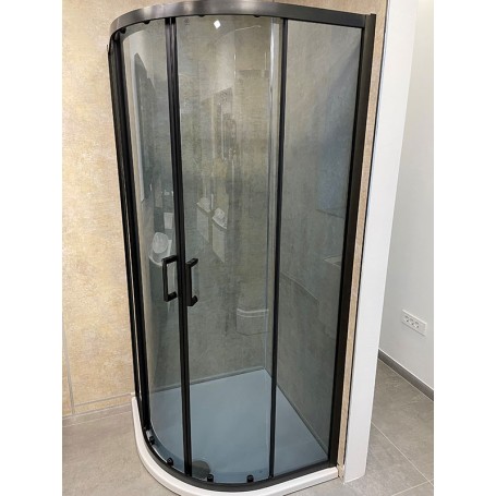 TK Black 90 polukružna tuš kabina 90x90x195cm