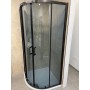 TK Black 90 polukružna tuš kabina 90x90x195cm
