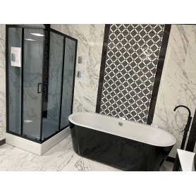 Set – Madera 80KV squared shower cabin with tub