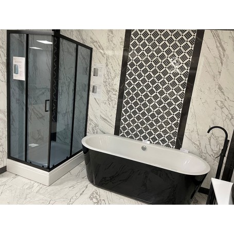 Set – Madera 90KV squared shower cabin with tub