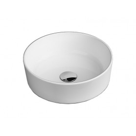 Destiny surface-mounted ceramic washbasin white D420x120 mm