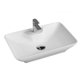 Erin surface-mounted ceramic washbasin white 620x420x115 mm