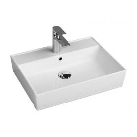 Ember surface-mounted ceramic washbasin white 600x450x155 mm