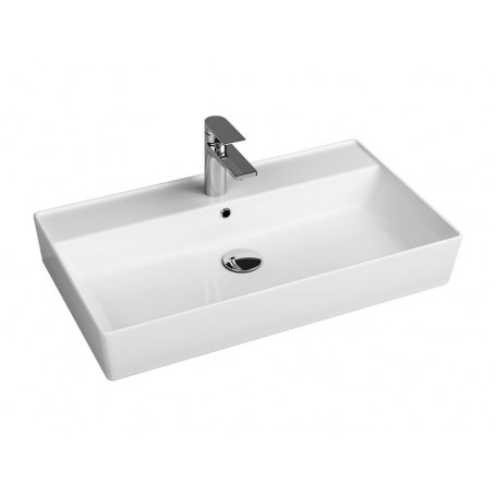 Ember surface-mounted ceramic washbasin white 800x450x155 mm