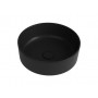 Destiny surface-mounted ceramic washbasin black matt D420X120 mm