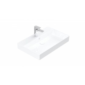 Olivia surface-mounted ceramic washbasin white 700x455x100 mm