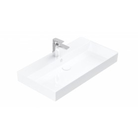 Olivia surface-mounted ceramic washbasin white 850x455x100 mm