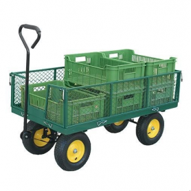 Metal garden trolley 1250x650x590mm, max. 250kg