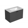 Victory 70 lower bathroom cabinet graphite supermatt