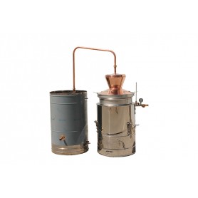 Boiler for brandy, stainless steel tumbler 100l Super with double bottom