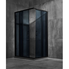 TK Black 90 rectangular shower cabin 90x90x195cm