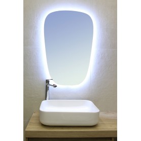 Shine Oval LED mirror with motion sensor