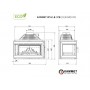 Fireplace insert KAWMET W16 PB (13,5 kW) ECO