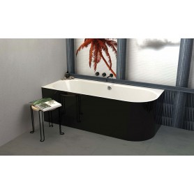 Neat Left Black bathroom tub 180x75cm