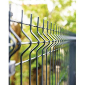 Fence panel 1230x2500 mm - 4 mm anthracite E