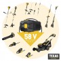 Set alata Texas BMZ 5800 58V, bez baterijskog punjača
