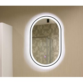 Frame-F oval B5080 mirror with led lighting 50x80 cm