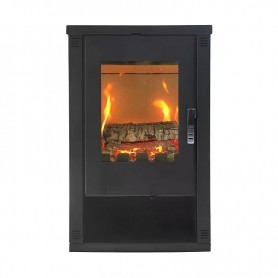 Kamin na drva Prity Verso Lheia crni