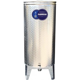 Stainless steel vessel EZVK-400L for wine, 2 taps 3/4", 1x 3/8"