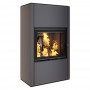 SAVEN Vatra XXL 60x50 Black ECO Fireplace Stove (10,0 kW)