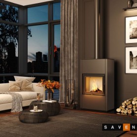 Peć na drva samostojeća SAVEN VATRA XXL 60X50 ECO (10,2 Kw)