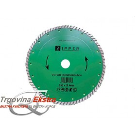 Dijamantna rezna ploča za kamen fi250mm Turbo FS250DSHT Zipper Maschinen