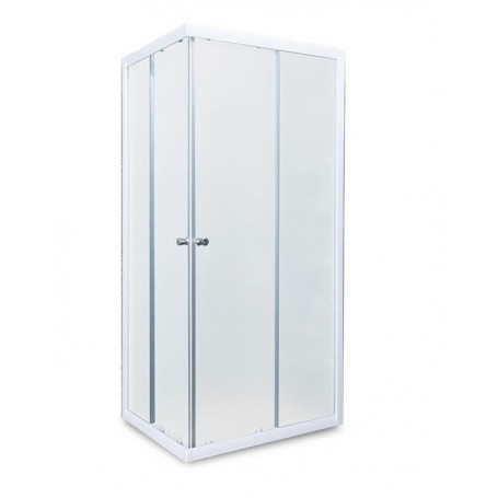 Basic square shower cabin 80 easy BP, opaque glass 5 mm