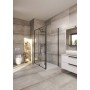 TK MALAGA 80100 BLACK RECTANGULAR SHOWER CABIN 80X100X195 CM