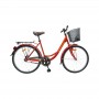 Bicikl Spring-Holland 26, nožna kočnica torpedo/velosteel, košara, crveni, veličina L