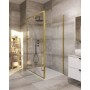 TK MALAGA 80120 brushed gold pravokutna tuš kabina 80x120x195 cm