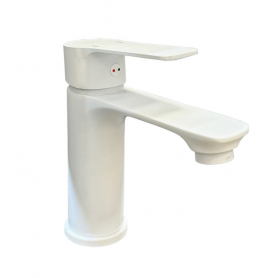 Imola white washbasin mixer