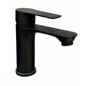 Imola black washbasin mixer