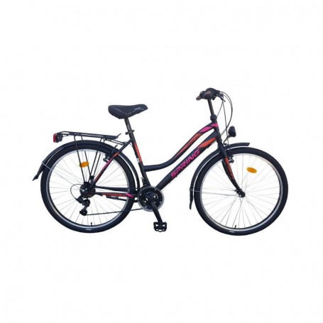 Bicikl Spring-Meghan 26, ženski, 18 brzina, shimano/ty-22, crno ružičasti, vel L (19)